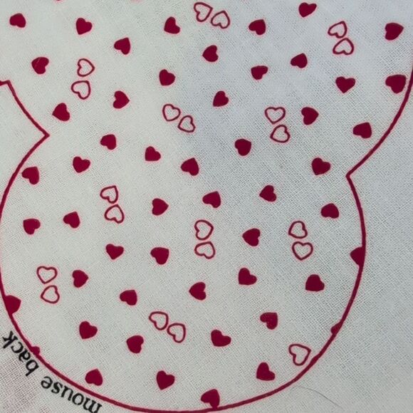 Vintage red & white heart print cat mouse fabric sewing pattern - Picture 8 of 10